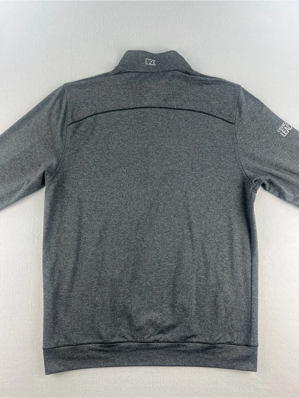 Cutter & Buck DryTec Honda Dealership Heather Gray Mens 1/4 Zip Pullover Size M